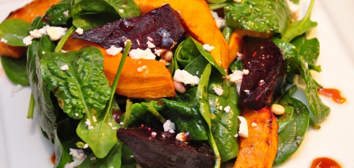 Roasted Beetroot and Pumpkin salad with Vino Cotto dressing