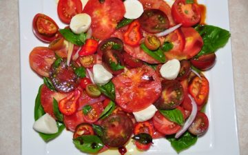 Heirloom Tomato Salad with Vino Cotto dressing