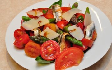 Tomato and White Anchovy Salad with VinoCotto
